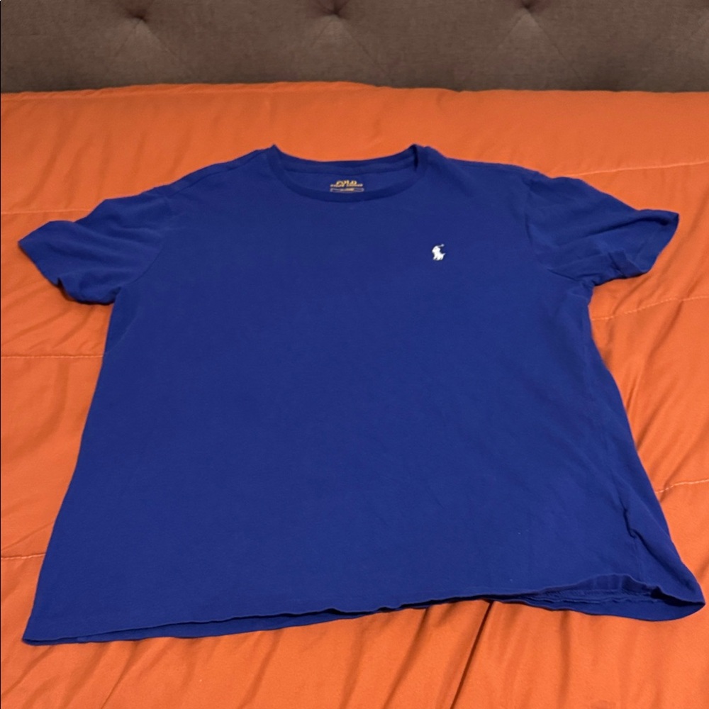 Polo by Ralph Lauren Royal Blue Crewneck Tee with Embroidered Pony